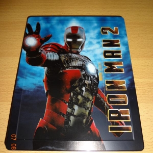 Iron Man II Play.com Exclusive Steelbook Embossed Front