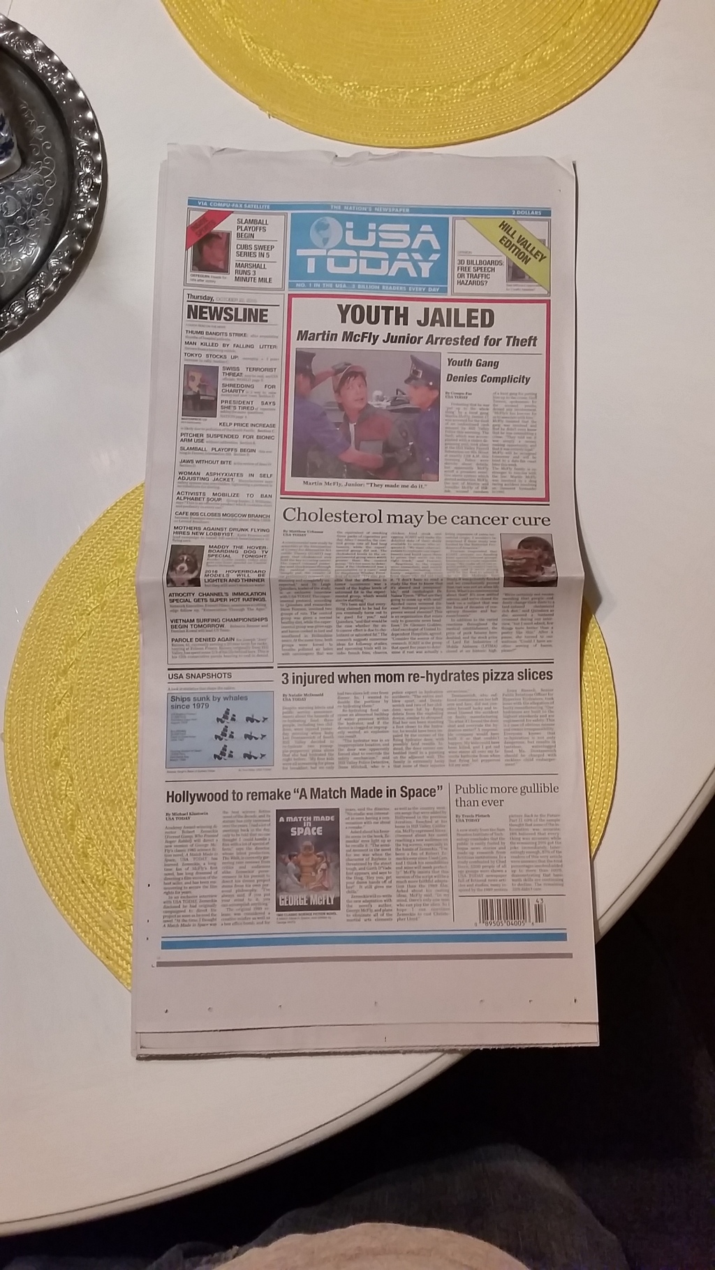 USA Today BTTF special edition
