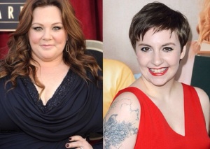 lena Dunham and Melissa McCarthy photo