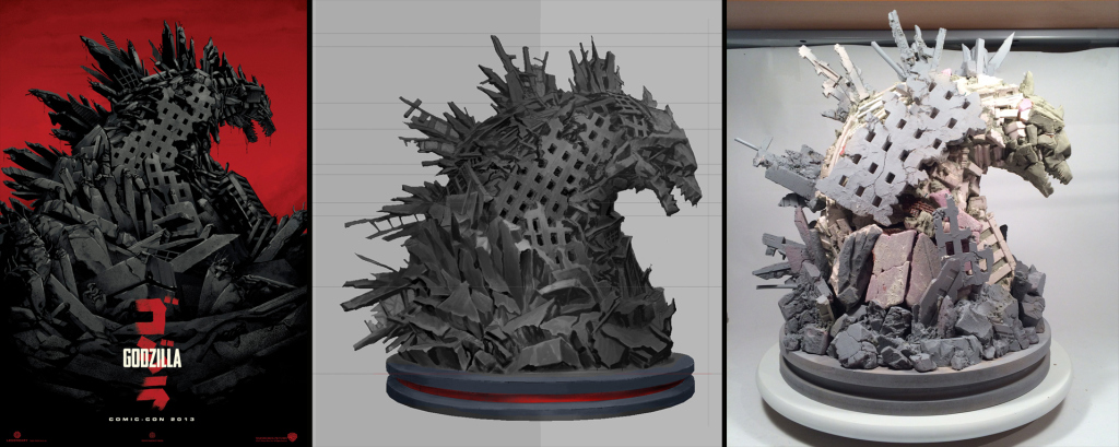 MONDO Godzilla Statue 3