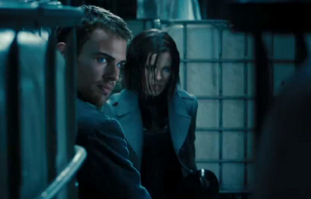 Theo James is in, Kate Beckinsale is out.