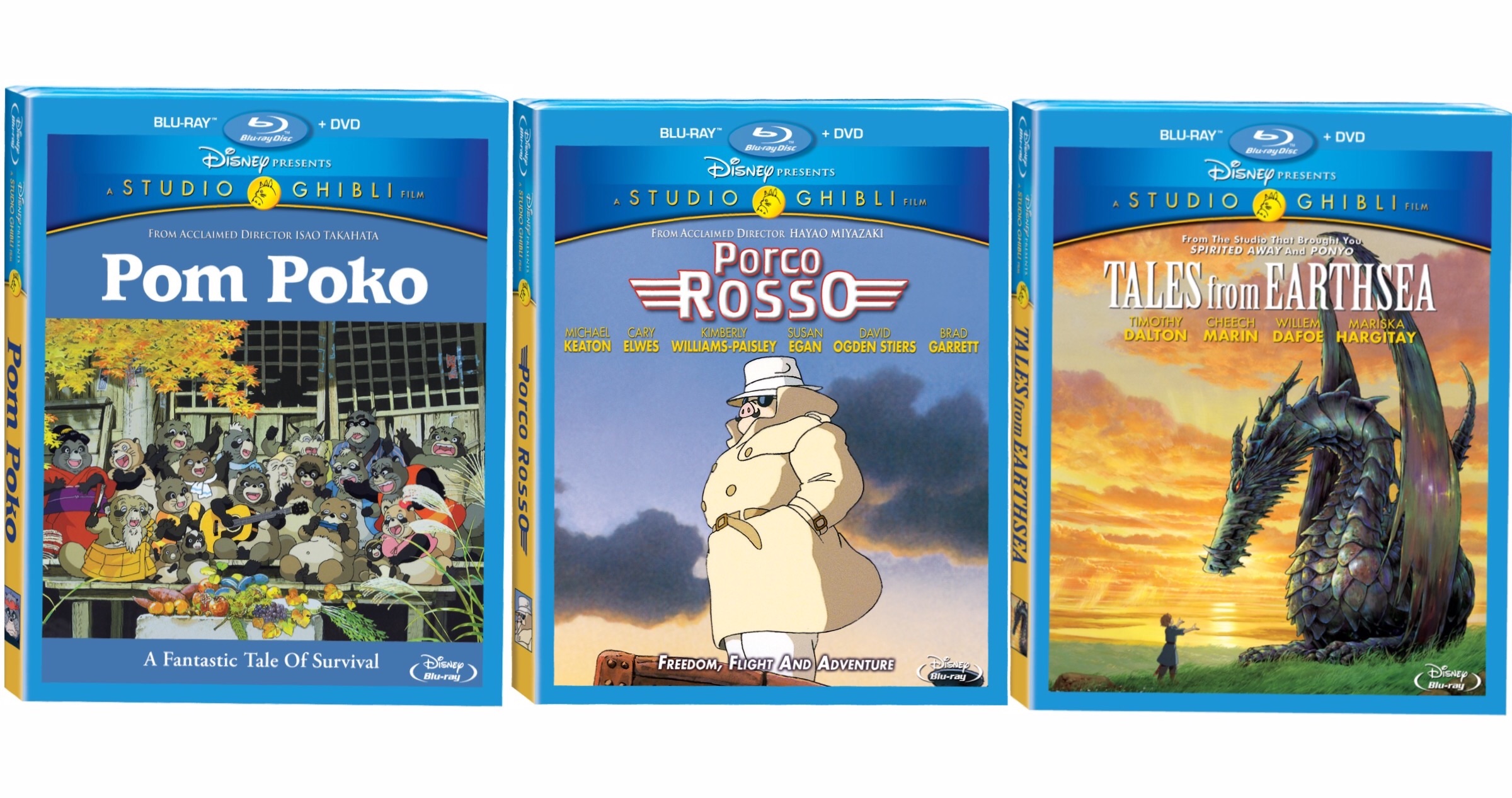 Studio Ghibli has announced three new titles coming to Blu-ray