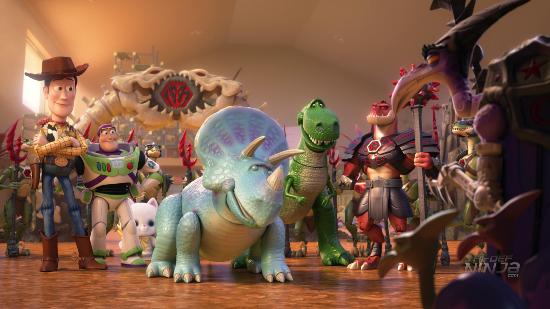 Toy Story That Time Forgot Blu Ray Review Disneyexaminer Trixie Angel Kitty Bonnie