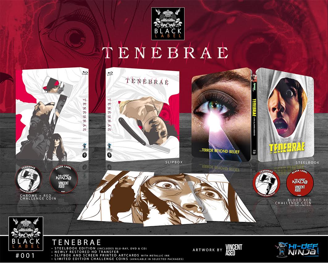 Tenebrae Blu Ray Steelbook Hi Def Ninja Edition Black Label 1 Hi Def Ninja Blu Ray