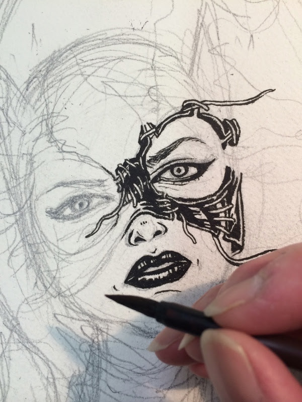 Detail closeup: Catwoman