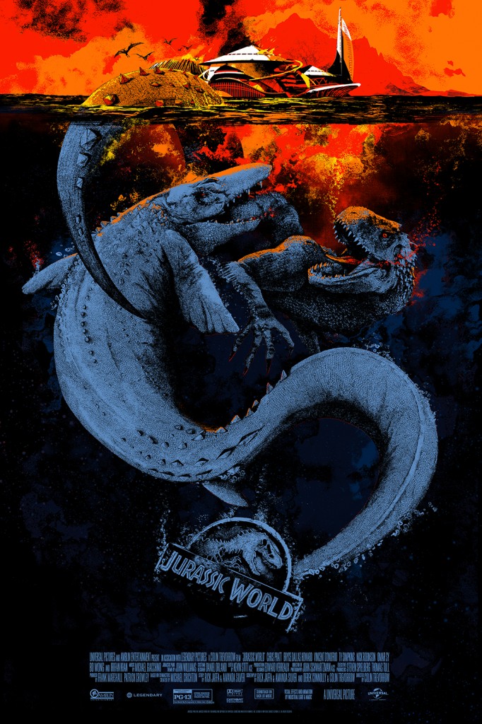 mondo SDCC Jurassic world poster