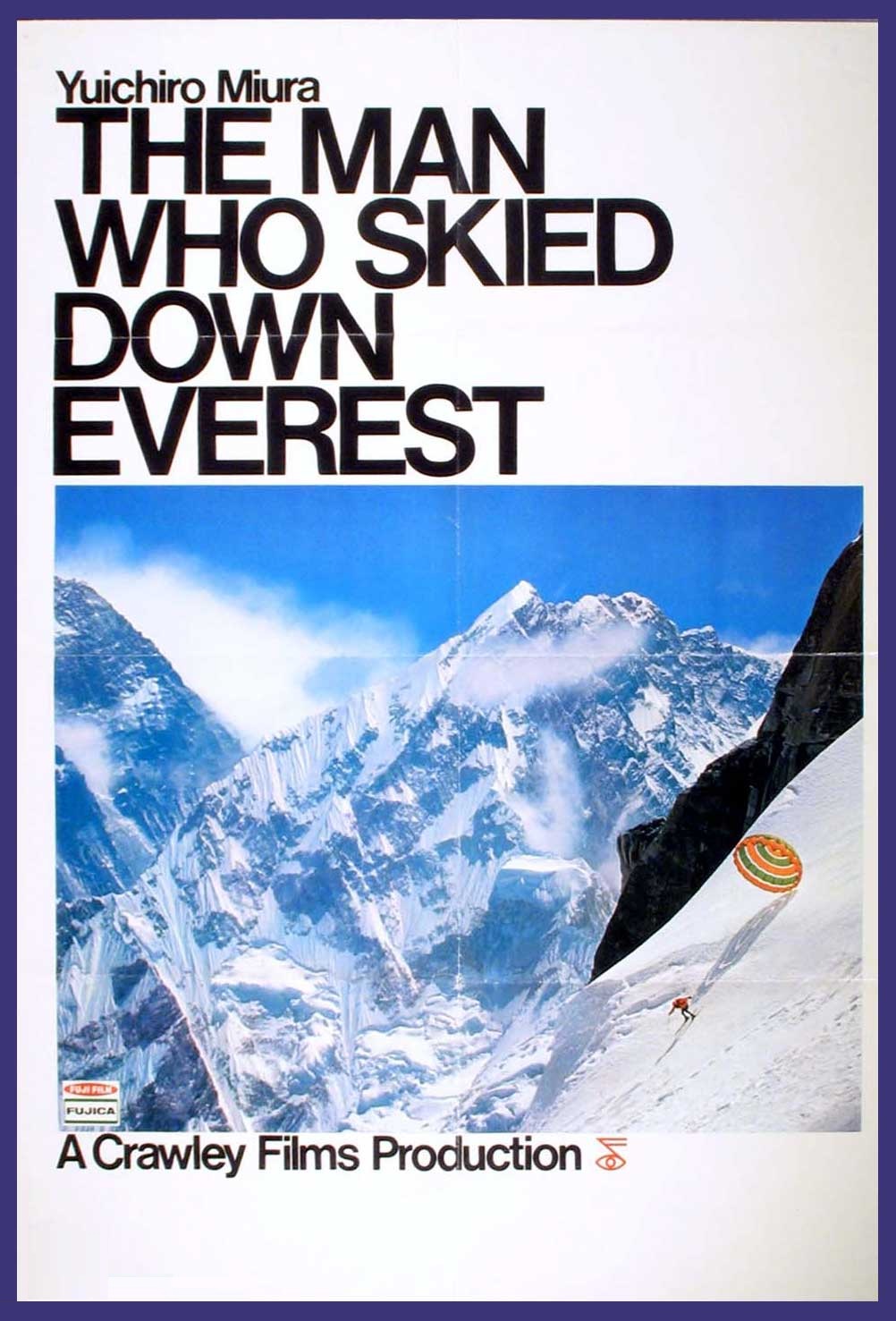 the man who skied down everest poster