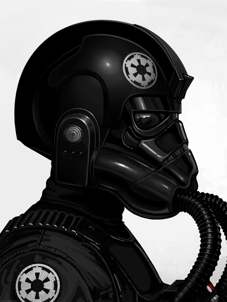 tie fighter-mike mitchell-star wars-2017