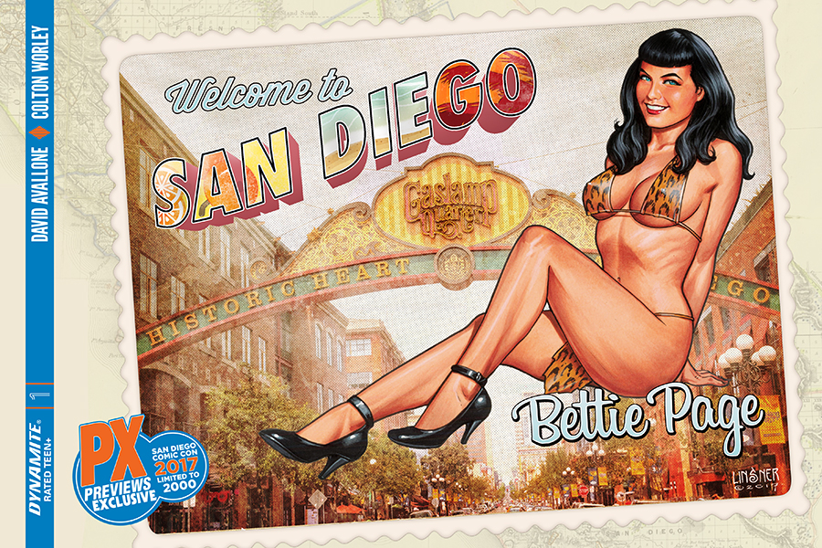 SDCC Bettie Page #1 Cover