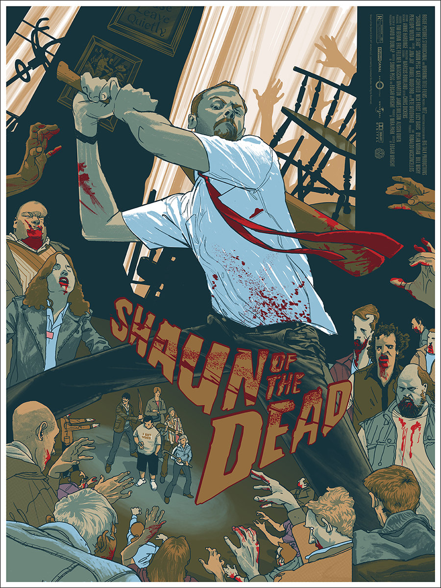 shaun of the dead mondo poster-rich kelly