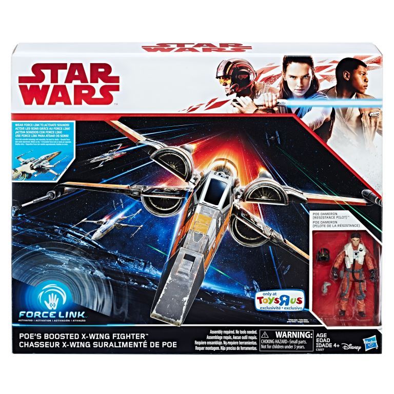 Star Wars Force Link 3.75-Inch Boosted X-Wing and Figure
