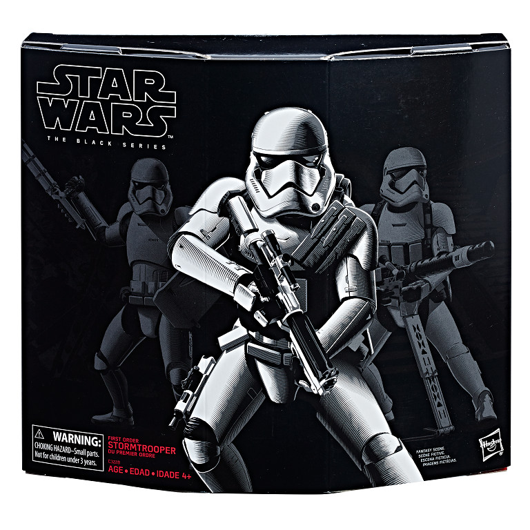 Star Wars The Black Series 6-Inch First Order Stormtrooper with Gear Figure - in pkg