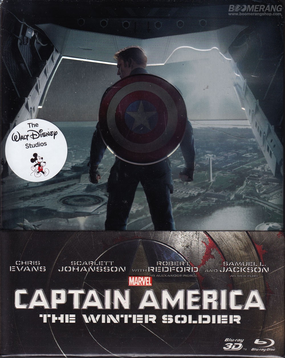 CAPTAIN AMERICA con Chris Evans BLU-RAY 3D + 2D The Winter Soldier 