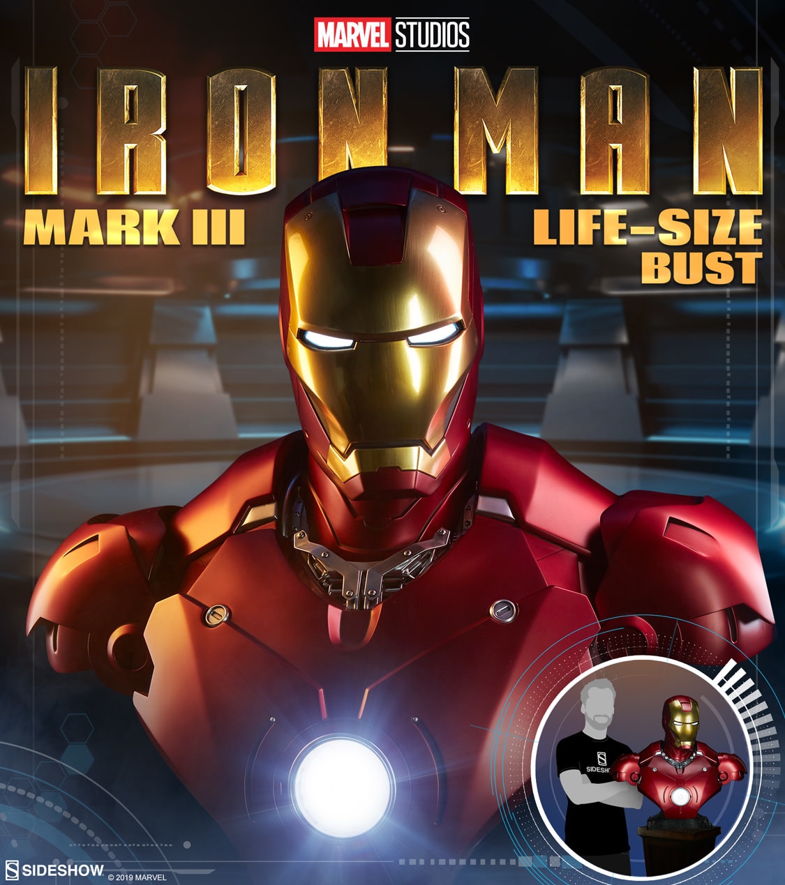 iron man mark 3 life size bust