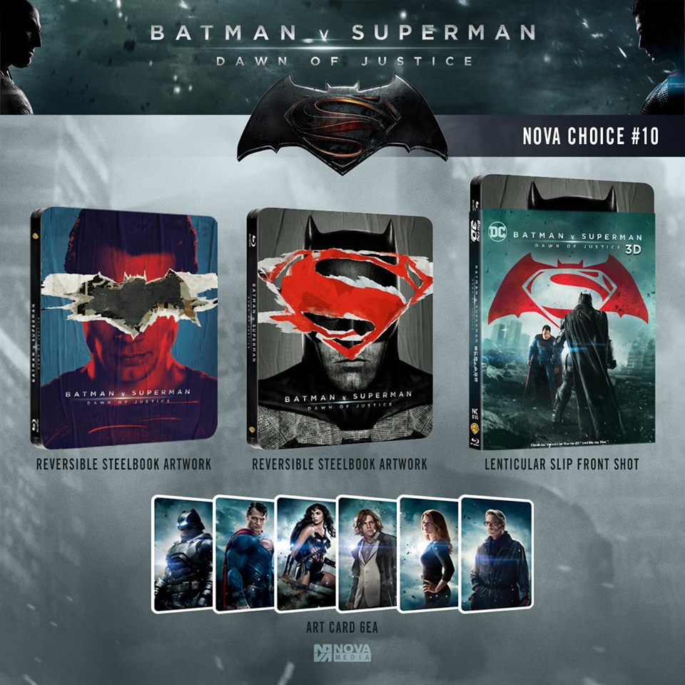 Batman v Superman: Dawn of Justice (3D+2D Blu-ray SteelBook) (Nova Choice  #10) [Korea] | Hi-Def Ninja - Pop Culture - Movie Collectible Community