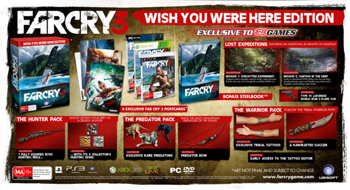 Steelbook Far Cry Special Edition Multi Far Cry 3: Wish You Were