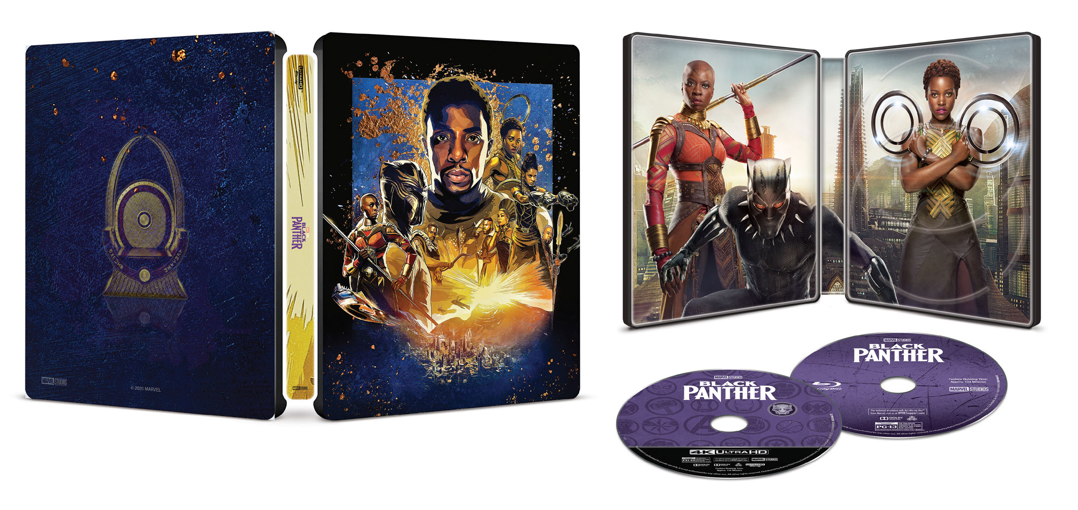 Black Panther (4K+2D Blu-ray SteelBook) (Best Buy Exclusive) USA Hi.