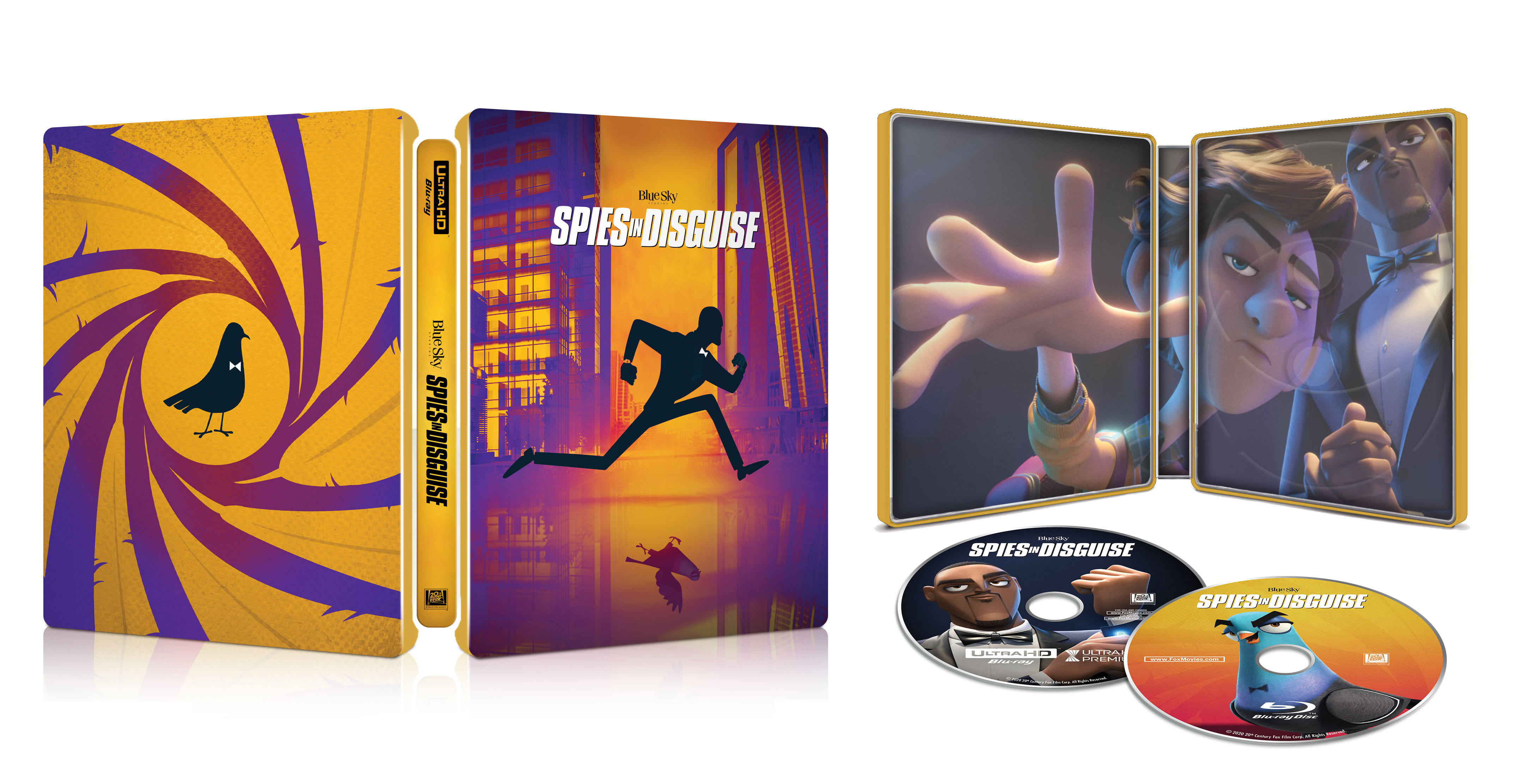 Spies In Disguise 4k2d Blu Ray Steelbook Best Buy Exclusive Usa