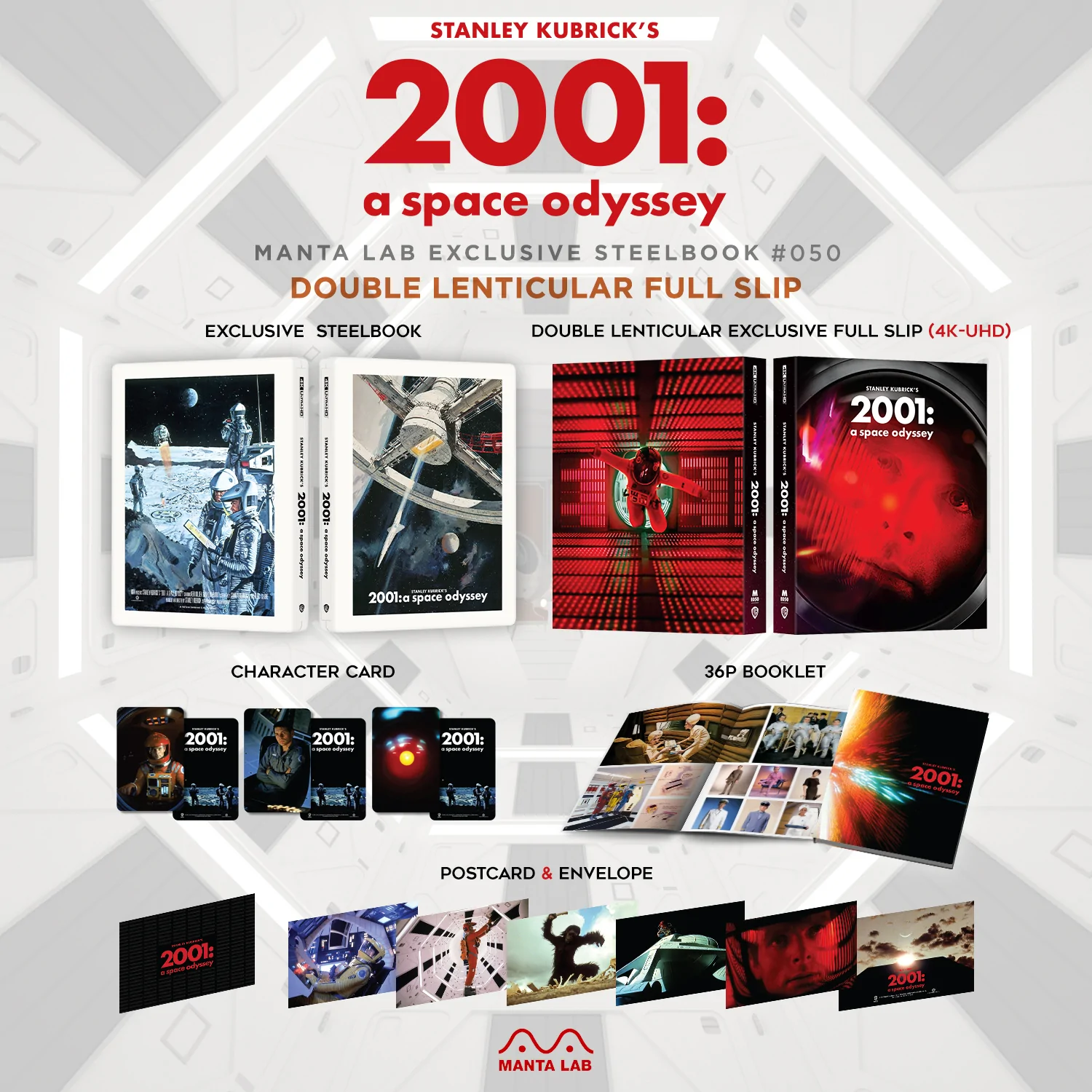 2001: A Space Odyssey (4K+2D Blu-ray SteelBook) (Manta Lab 