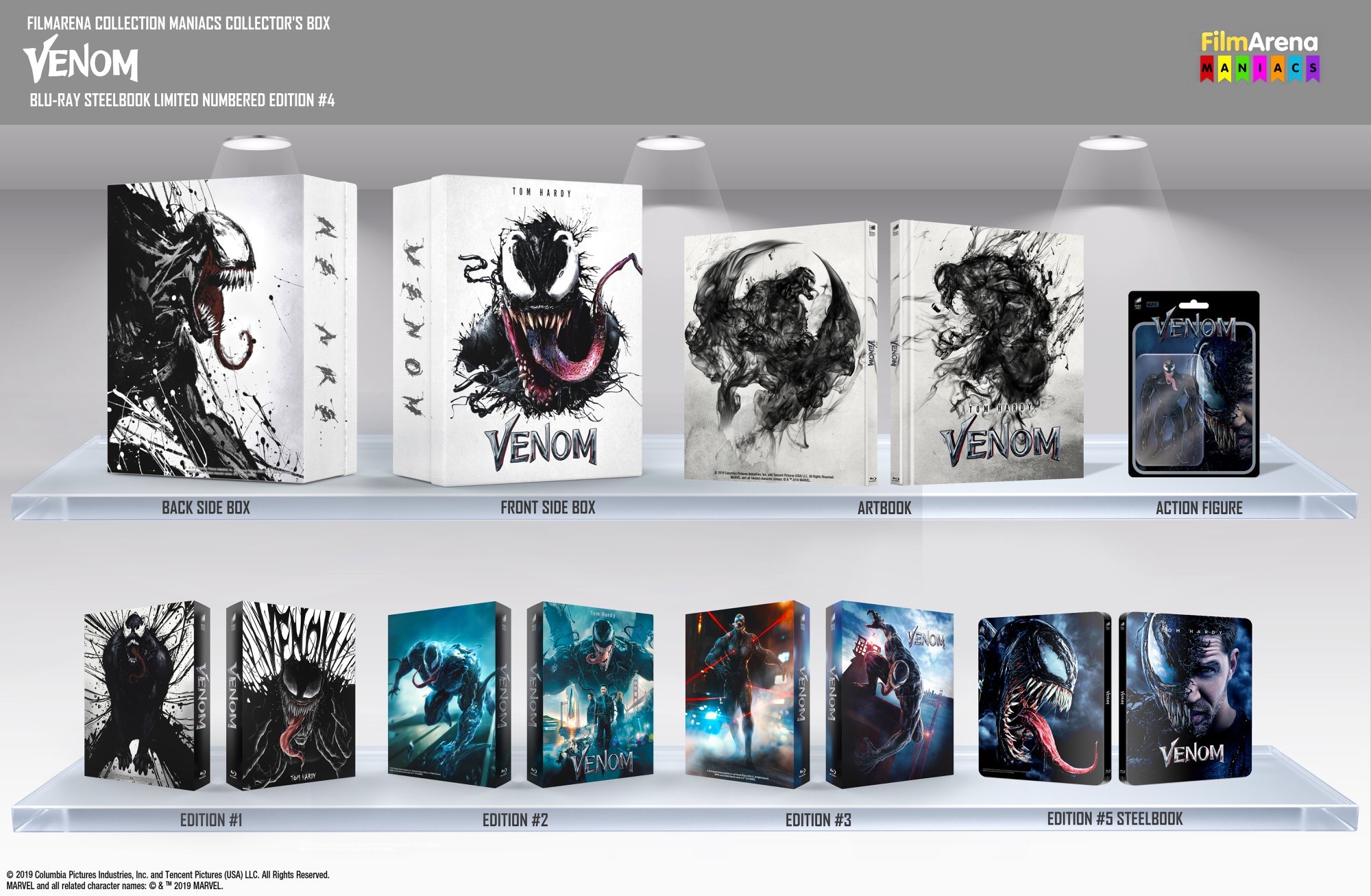 Venom (4K+3D+2D and 3D+2D Blu-ray SteelBooks) (FilmArena 