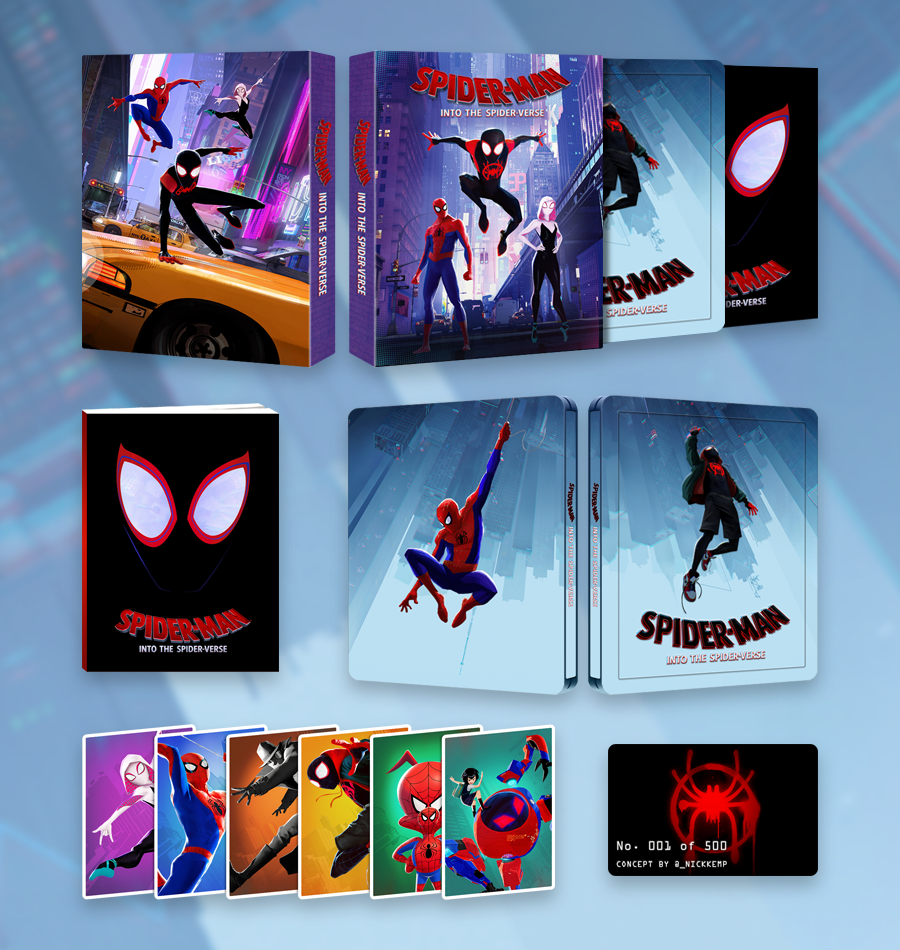 Spider-Man: Into the Spider-Verse (4K+3D+2D Blu-ray SteelBook 