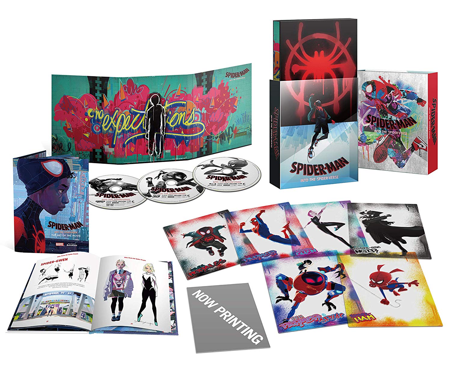 Spider Man Into The Spider Verse 4k 3d 2d Blu Ray Premium Edition Japan Hi Def Ninja Pop Culture Movie Collectible Community