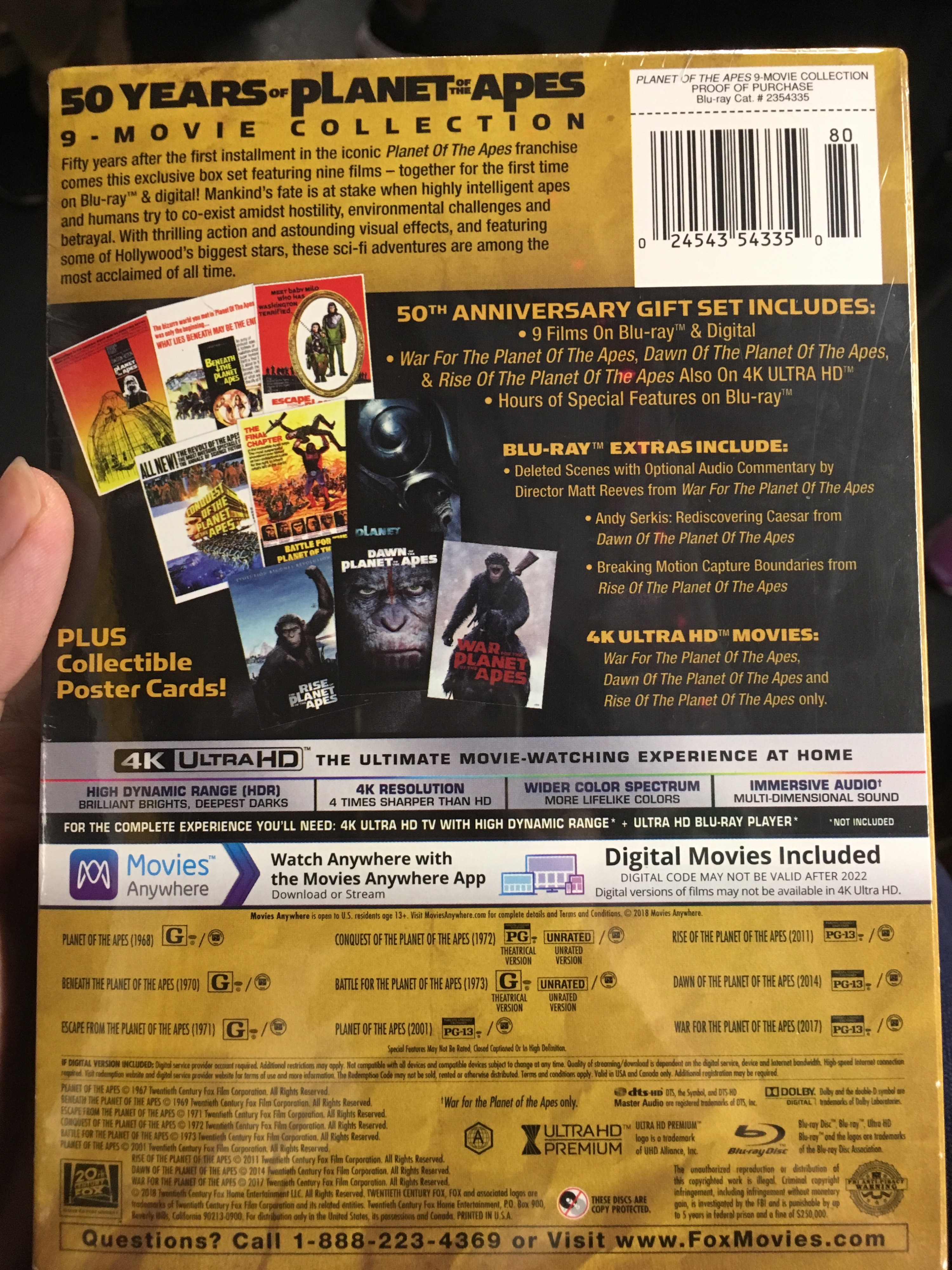 12 Disc - 50 Years of Planet of the Apes - Collection - DVD Talk Forum