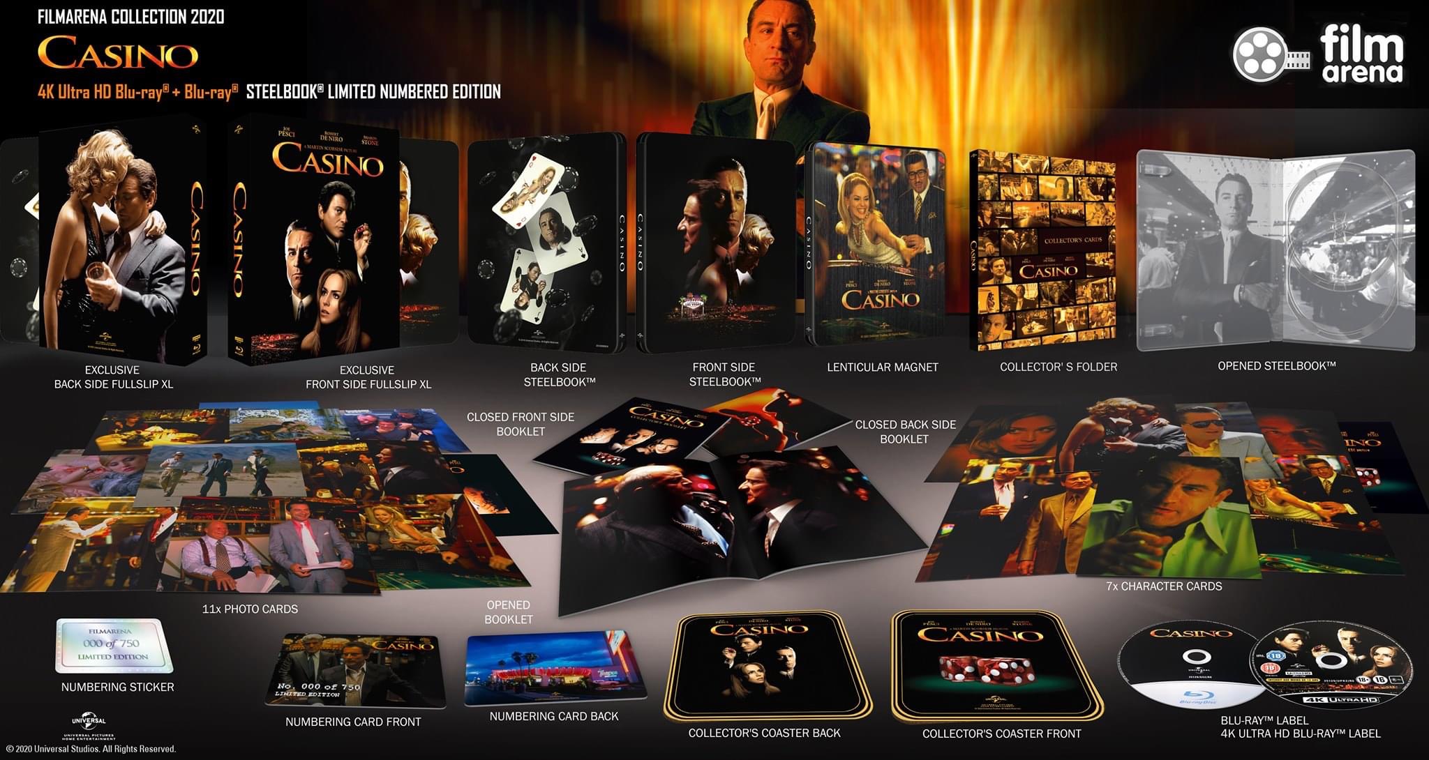 Casino (4K+2D Blu-ray SteelBook) (FilmArena Collection #141 