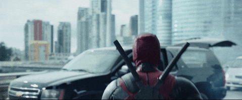 Deadpool Happy Skip.gif