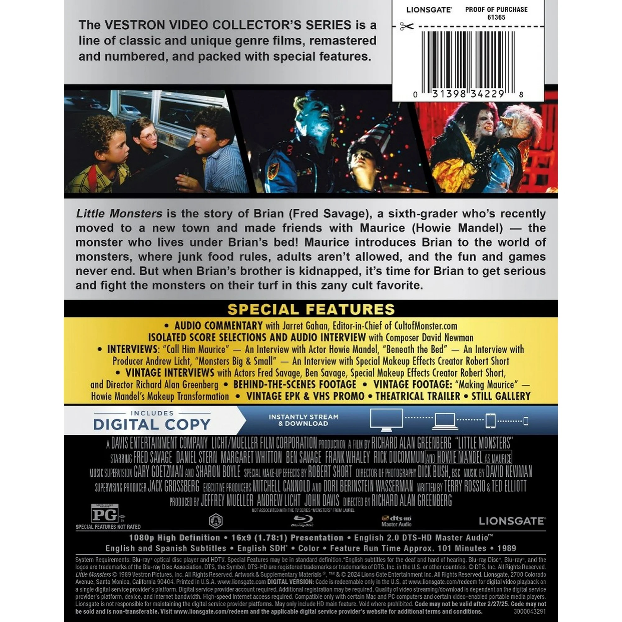 Little Monsters (1989) (Blu-ray SteelBook) (Vestron Video) [USA] | Hi-Def  Ninja - Pop Culture - Movie Collectible Community