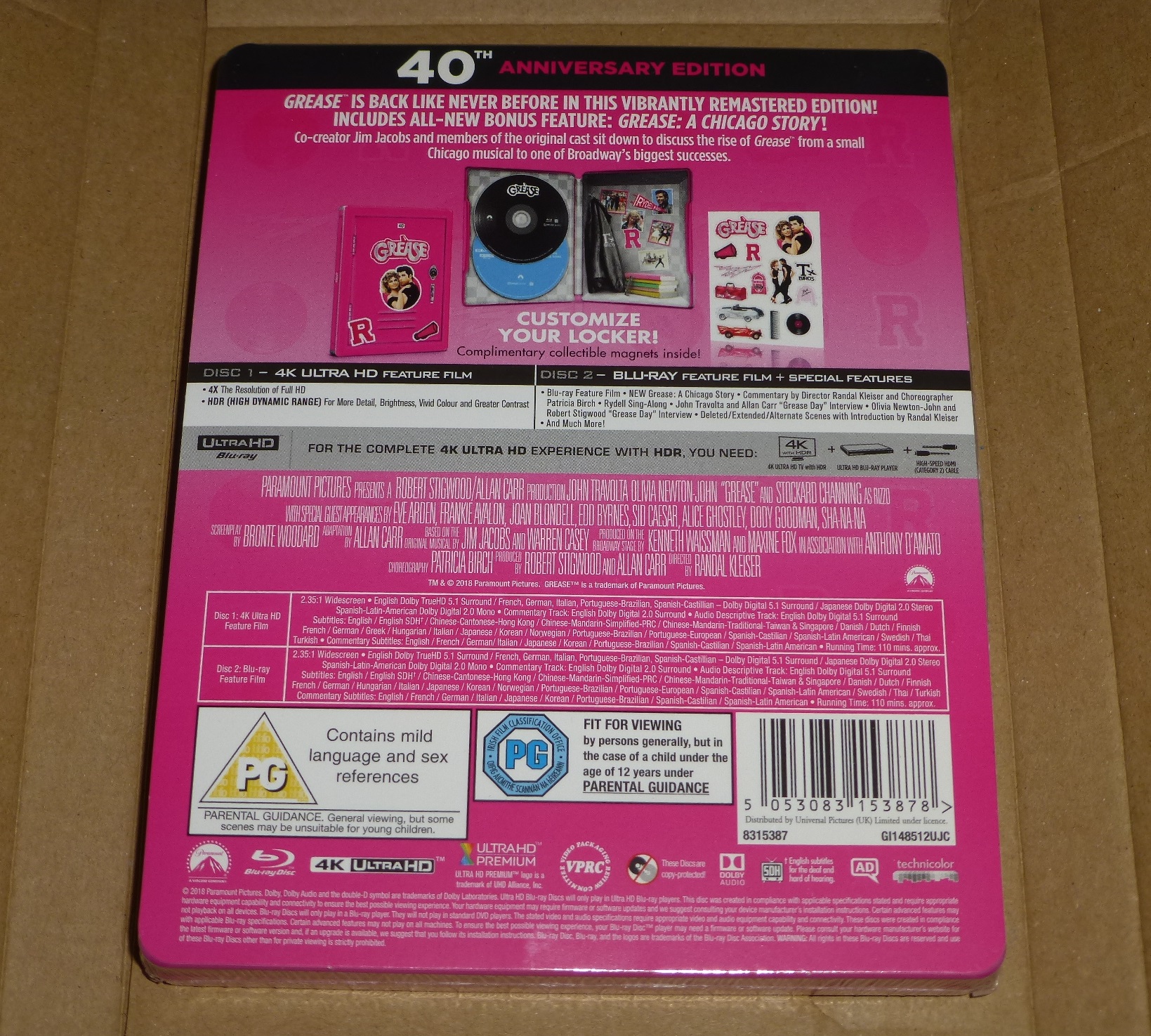 Grease 4k Steelbook Back.jpg