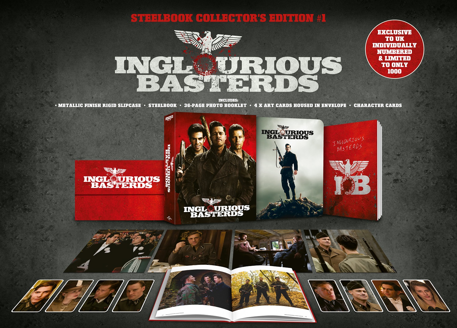 Inglourious Basterds (4K+2D Blu-ray SteelBooks) (Zavvi Exclusive 