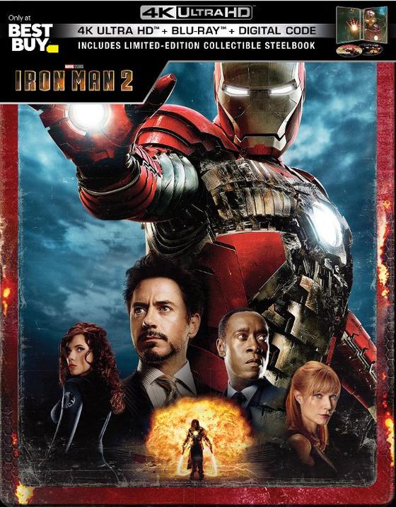 Iron Man 2 4k 2d Blu Ray Steelbook Best Buy Exclusive Usa Hi Def Ninja Pop Culture Movie Collectible Community