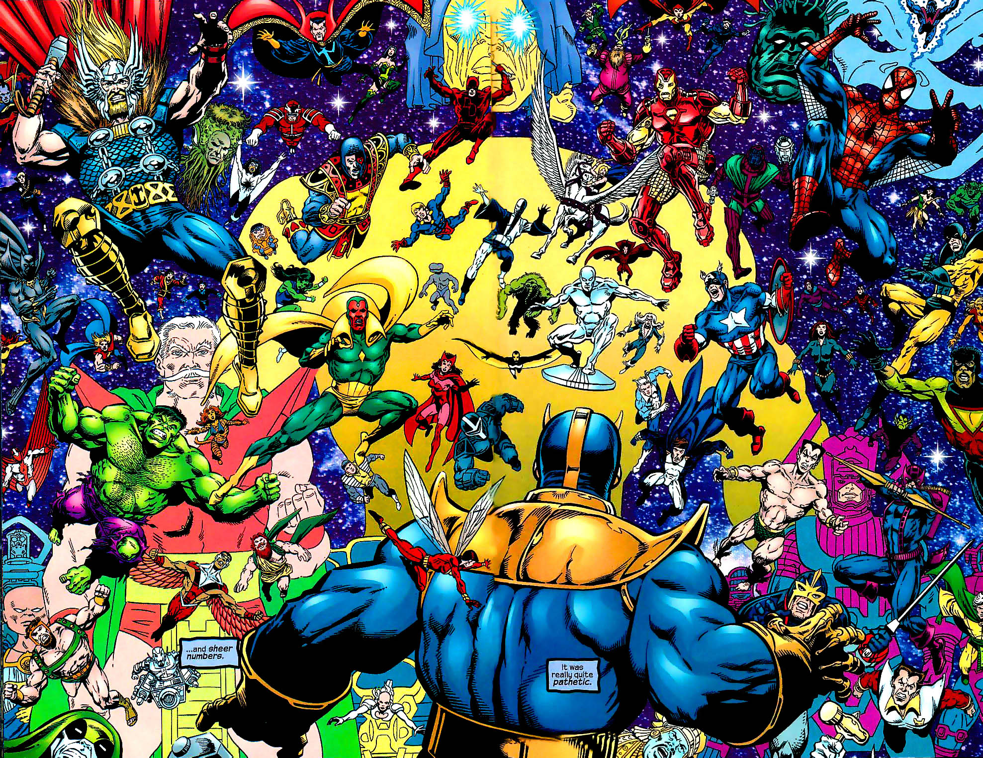 Комикс вселенная марвел. Вселенная Марвел Танос. 616 Вселенная Марвел. Мстители против ТАНОСА. Танос Марвел комикс.
