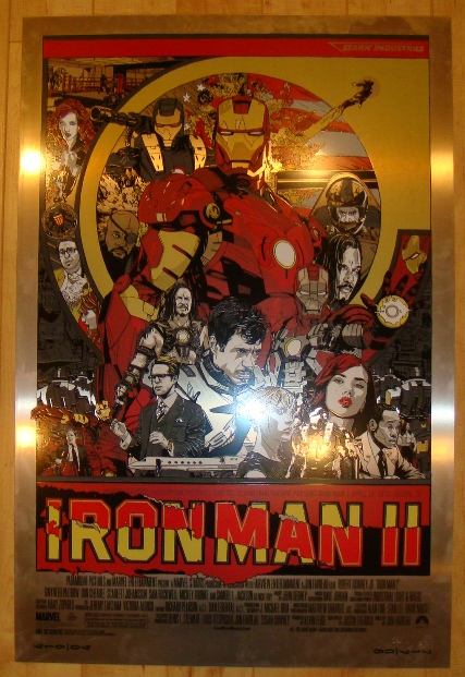 Mondo Tees - Iron Man 2 Metal Variant Poster by Tyler Stout1.jpg