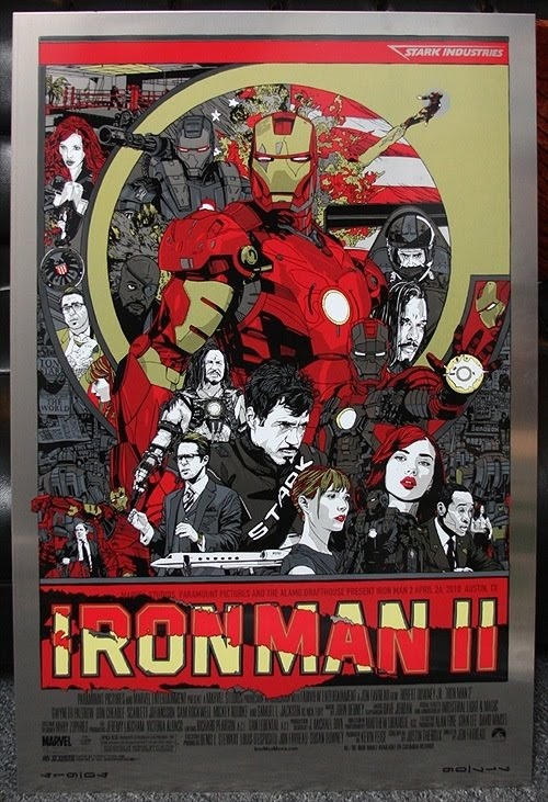 Mondo Tees - Iron Man 2 Metal Variant Poster by Tyler Stout2.jpg