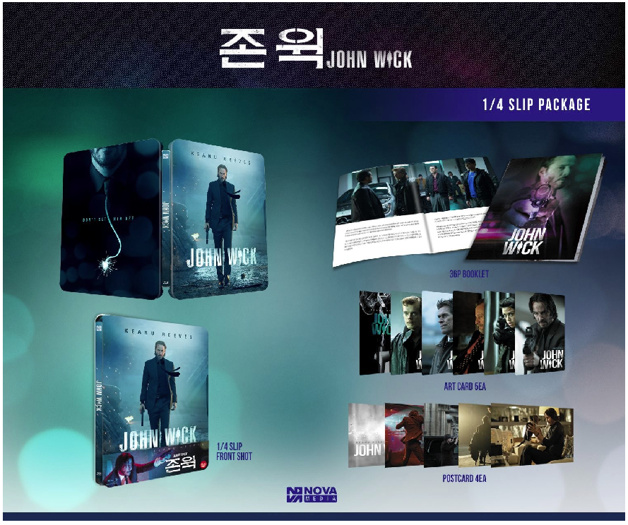 John Wick (Blu-ray SteelBook) (Novamedia Exclusive No.4) [Korea] | Hi-Def  Ninja - Pop Culture - Movie Collectible Community