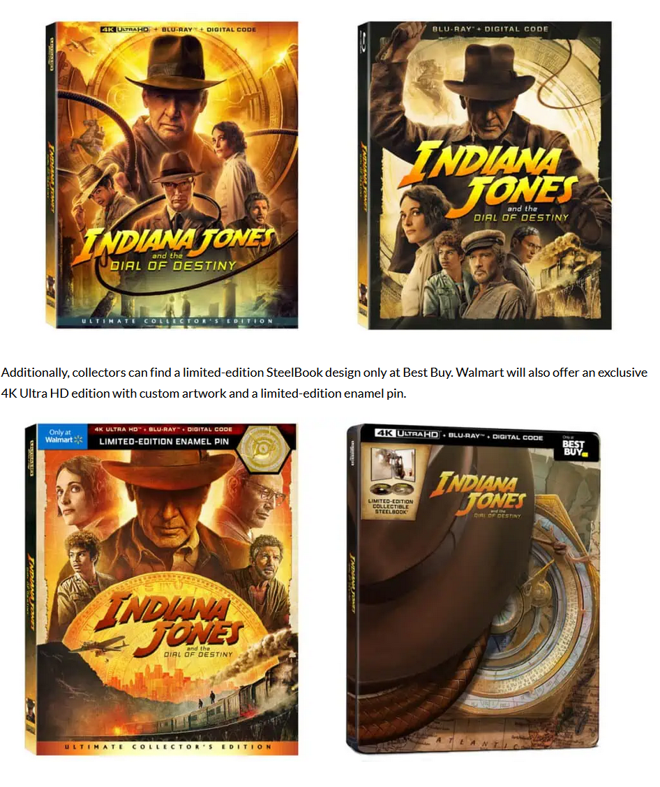 Indiana Jones and the Dial of Destiny (4K+2D Blu-ray SteelBook) (Best Buy  Exclusive) [USA], Page 2