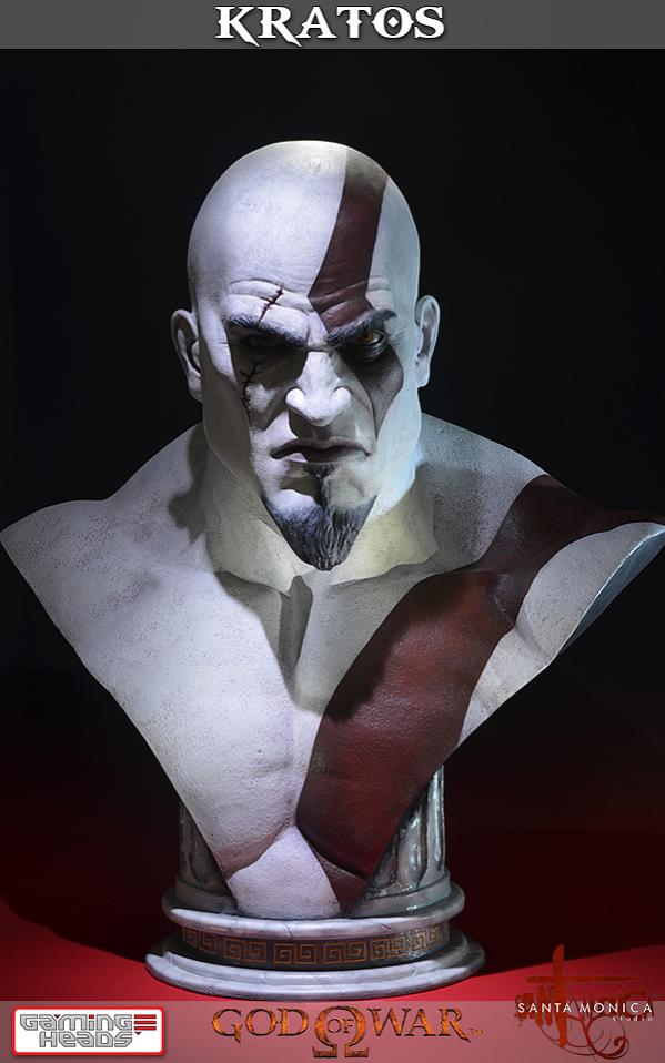 Kratos (God of War) - Life-Size Bust [Gaming Heads]  Hi-Def Ninja - Pop  Culture - Movie Collectible Community