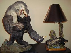 67. 2ft. Statue and Lamp.JPG