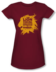 A Lion Does Not Concern Himself with the Opinions of Sheep Women's Tee.jpg