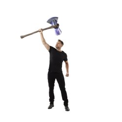 MARVEL LEGENDS SERIES AVENGERS ENDGAME MARVEL’S STORMBREAKER ELECTRONIC AXE - lifestyle (8).jpg