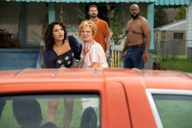 (L to R) Shakira Barrera, Martha Plimpton, Garret Dillahunt, and James Earl star in _Sprung._ ...jpg (L to R) Shakira Barrera, Martha Plimpton, Garret Dillahunt, and James Earl star in _Sprung._ ...jpg