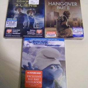 Cowboys & Aliens FS BD Steelbook
Hangover Part II FS BD Steelbook
Smurfs FS BD Steelbook