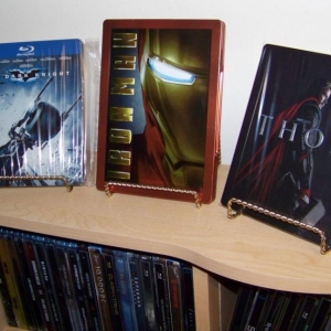 The Dark Knight BD Steelbook
Iron Man DVD Steelbook
Thor UK BD Steelbook