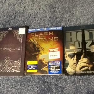 breaking dawn, Clash of the titans, and hot fuzz