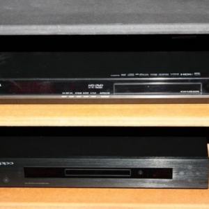 Toshiba HEP-35 HD DVD player
Oppo BDP93 region free Blu-ray player