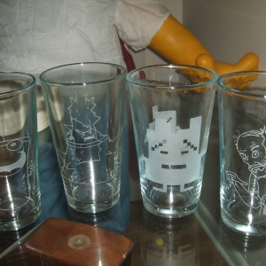 Custom Aqua Teen Glasses