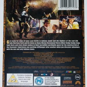 Indiana Jones & The Raiders Of The Lost Ark - Back