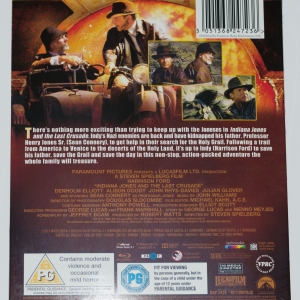 Indiana Jones and the Last Crusade - Back